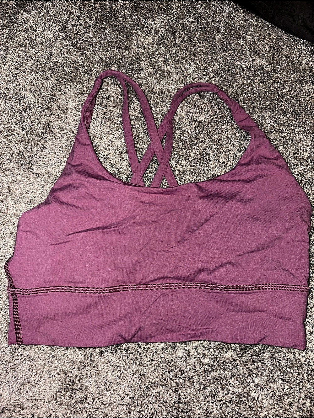 lululemon Free to Be Wild Bra Long Line Purple Size 6